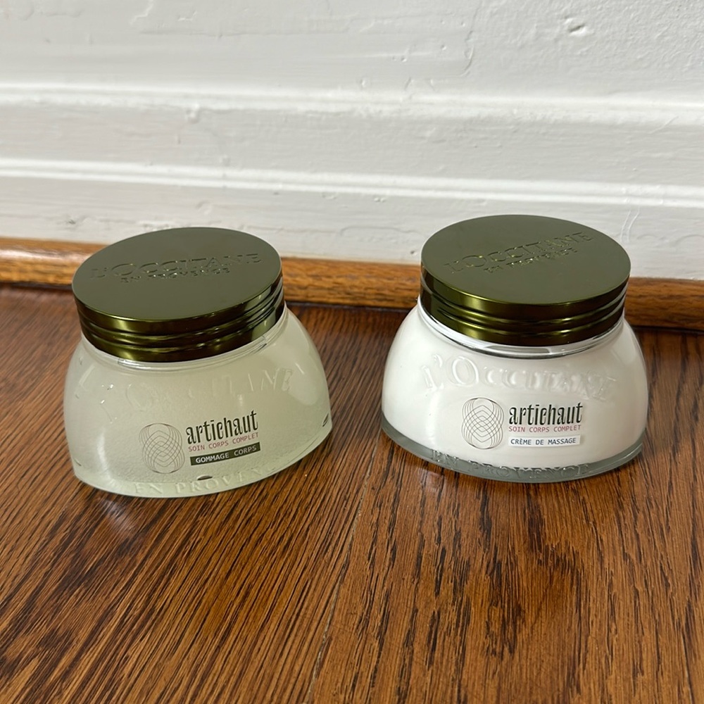 Loccitane Artichoke Body Scrub and Lotion